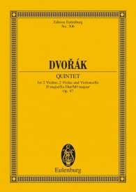 Dvorak: String Quintet Eb majeur Opus 97 B 180 (Study Score) published by Eulenburg